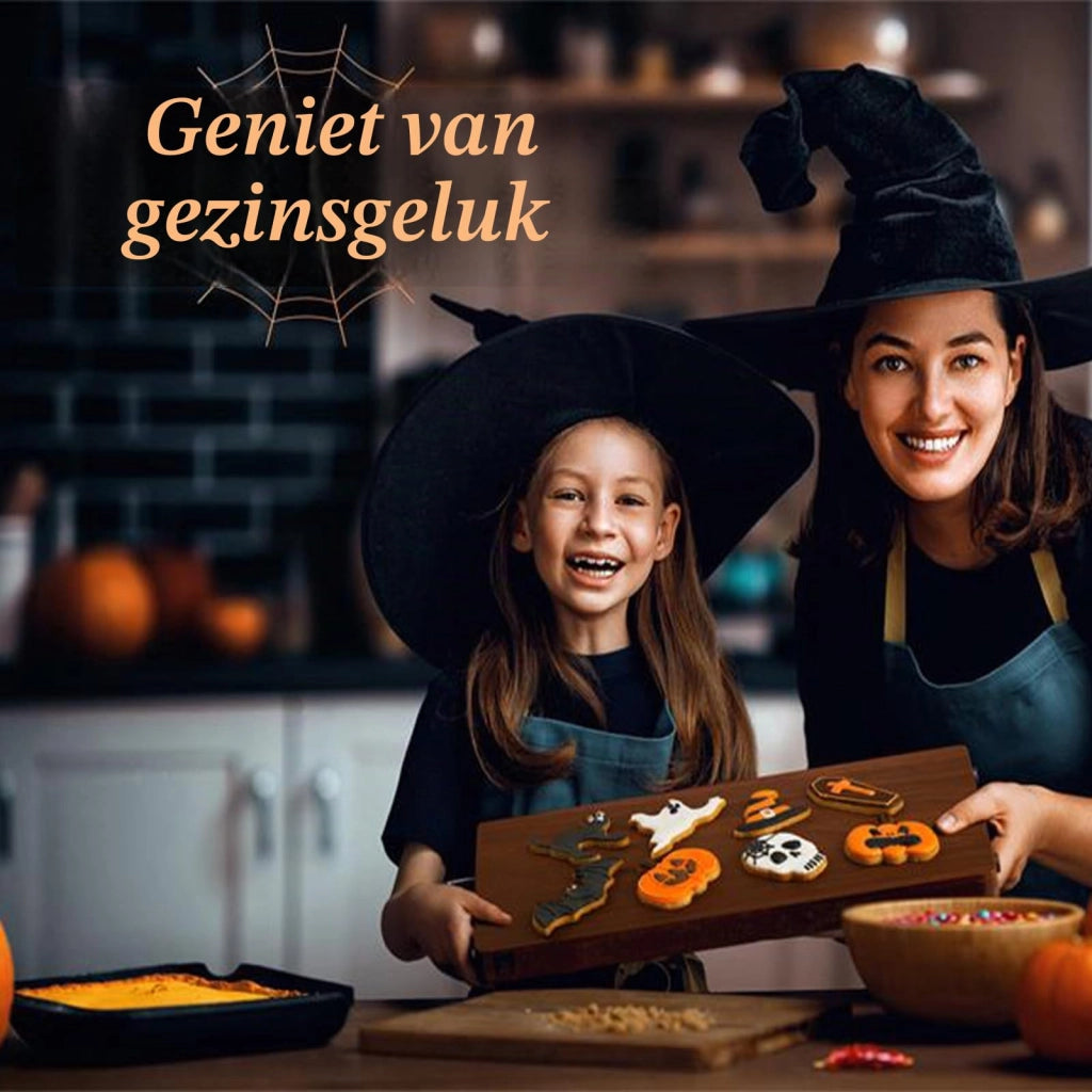 Set di 9 formine per biscotti a tema Halloween, in acciaio inossidabile