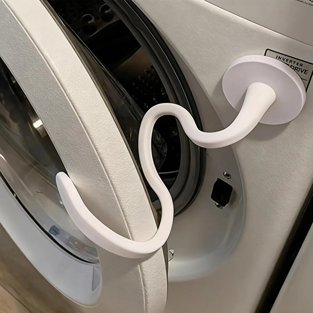 Supporto magnetico per porta di lavatrice, flessibile, bianco, 43 mm