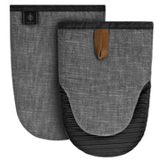 Guanti da forno in cotone con silicone, confezione da 2, colore grigio