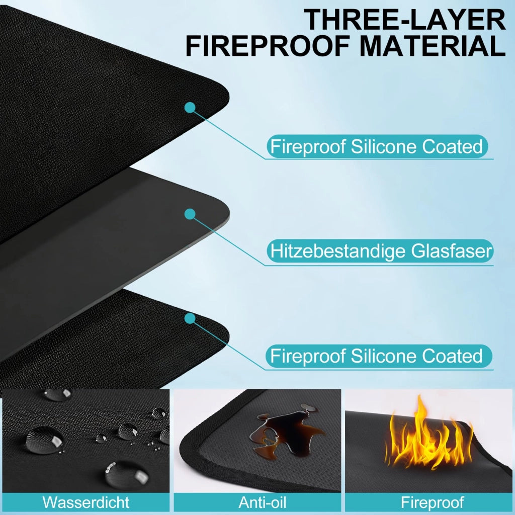 Sottopiatto resistente al calore, 40x60 cm, set da 2, ignifugo