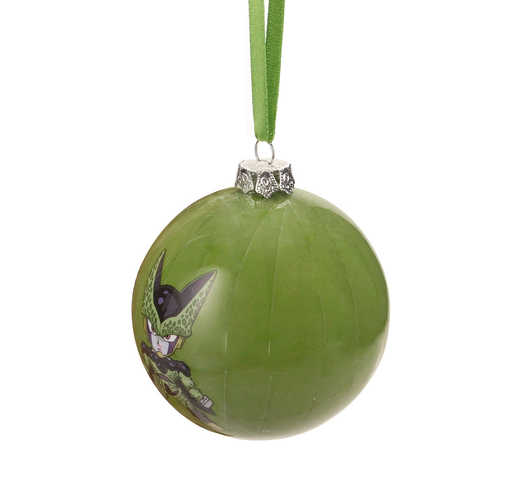 Palla di Natale Chibi Dragon Ball Z – Cell, plastica, rotonda, multicolore, 1 pezzo