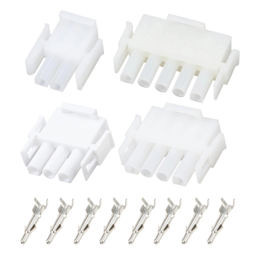 Set di alloggiamenti per connettori da 2/3/4/5 pin per centraline EBL