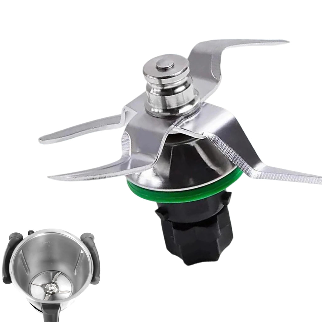 Lama di ricambio per Thermomix TM5/TM6, in acciaio inossidabile, con guarnizione