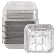 30 stampi in alluminio, dimensioni 20,5x20,5x4,5 cm, con coperchio