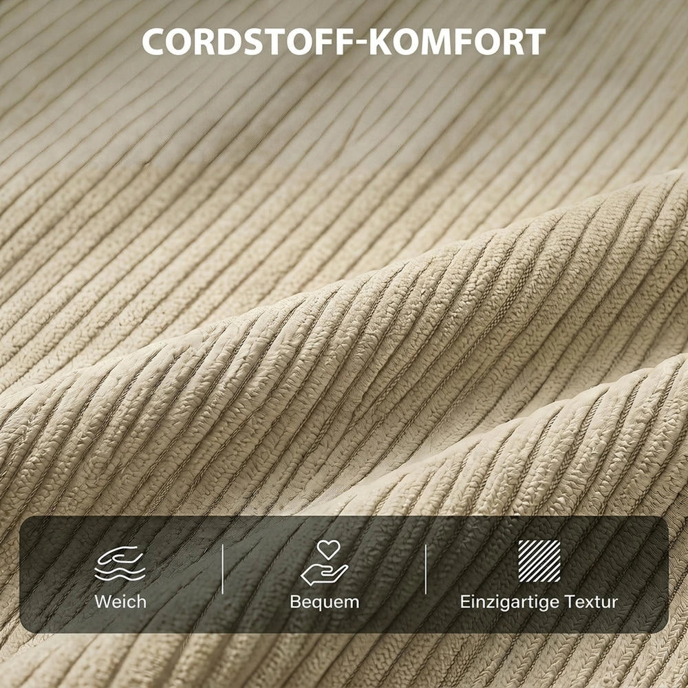 Poltrona letto singola 3 in 1 beige 90x190 cm, divano letto salvaspazio con schienale regolabile a 6 posizioni per casa