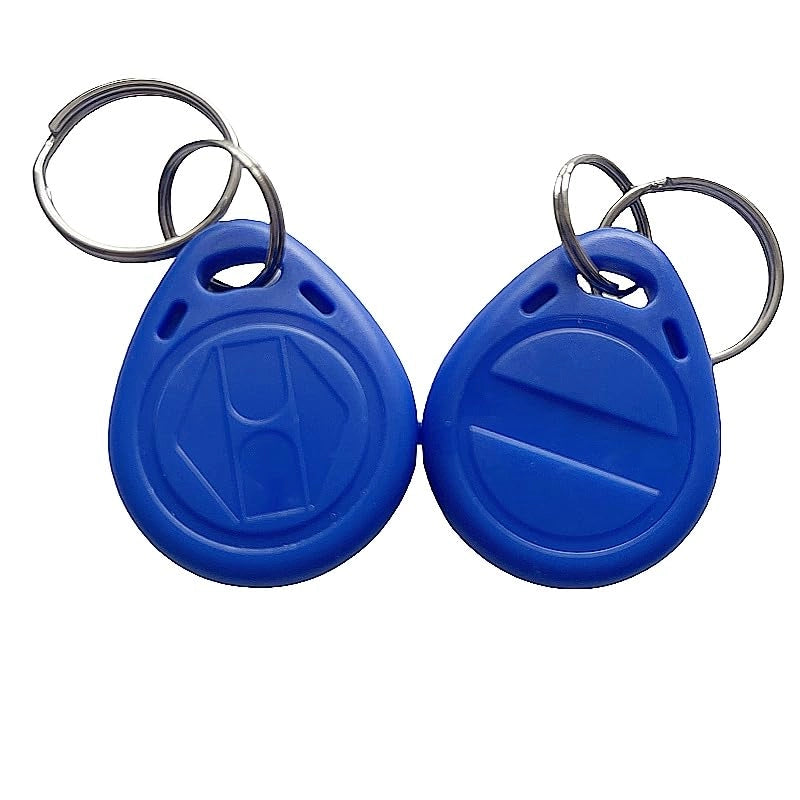 10 portachiavi RFID T5577, frequenza 125 kHz, scrivibili, colore blu