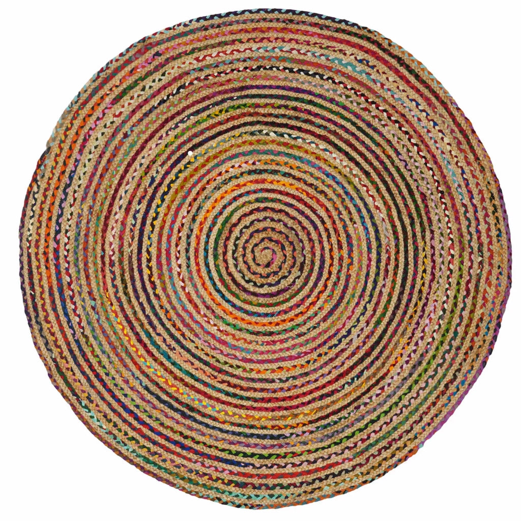 Tappeto da Area Multicolore Ø 120 cm Juta 42010758