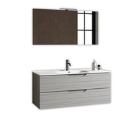 Composizione 4 pezzi SOLMIRA grigio