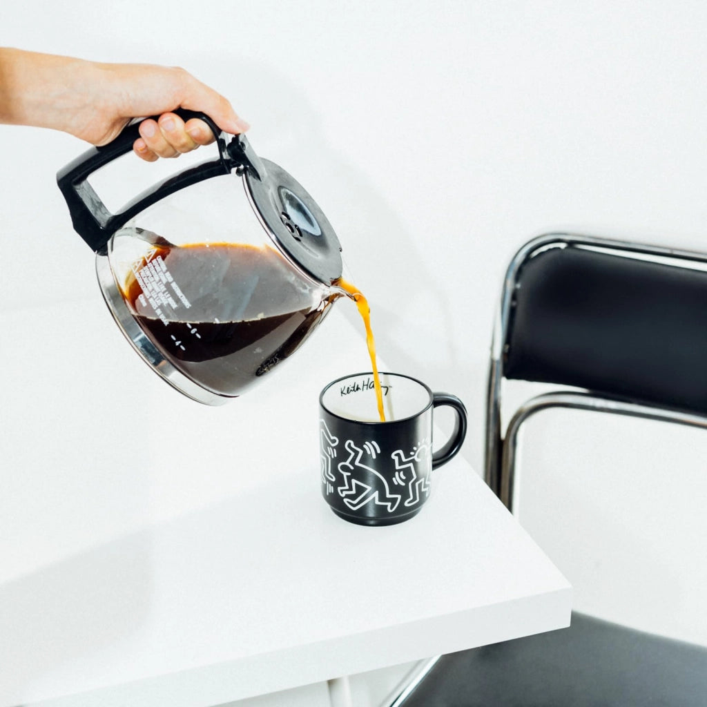 Set di 4 tazze da caffè – Keith Haring, capacità 300 ml, Vetroceramica, impilabili