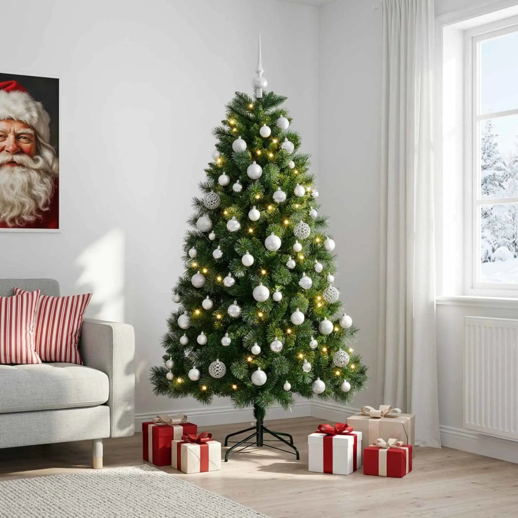 Albero di Natale artificiale con palline 240 cm 300 LED 3461314