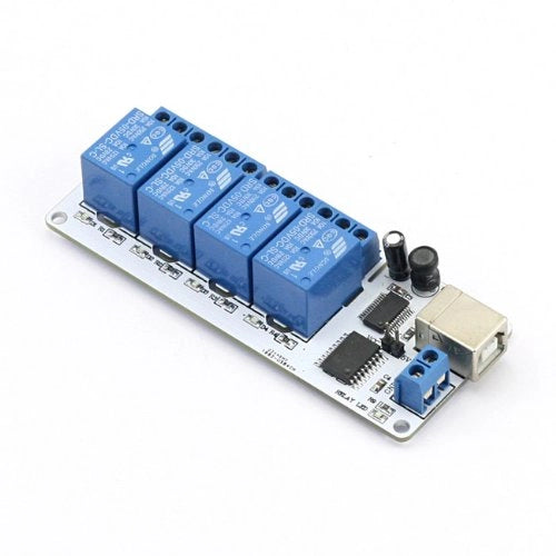 Modulo relè USB a 4 canali, 5V, 10A, 250VAC