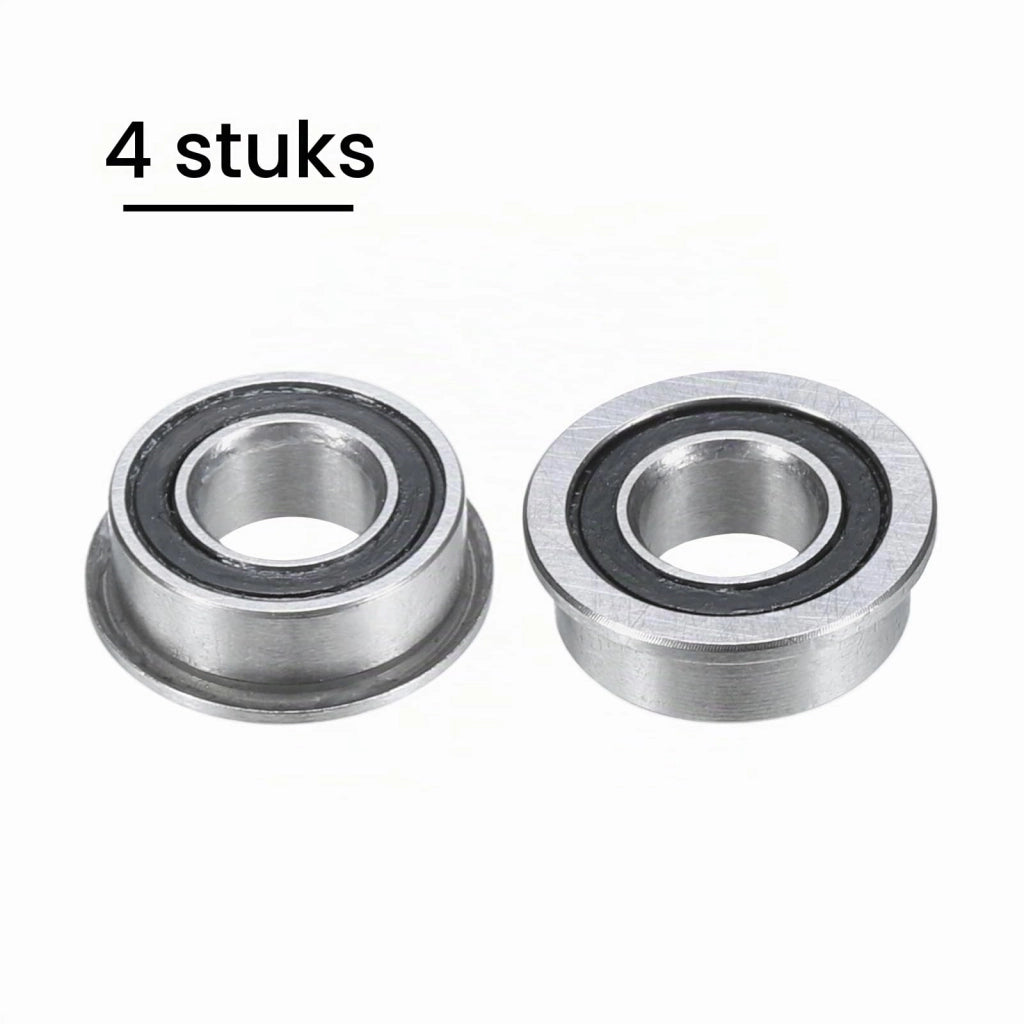 4 cuscinetti a sfera con flange, serie MF85-2RS, dimensioni 5x8x2,5 mm