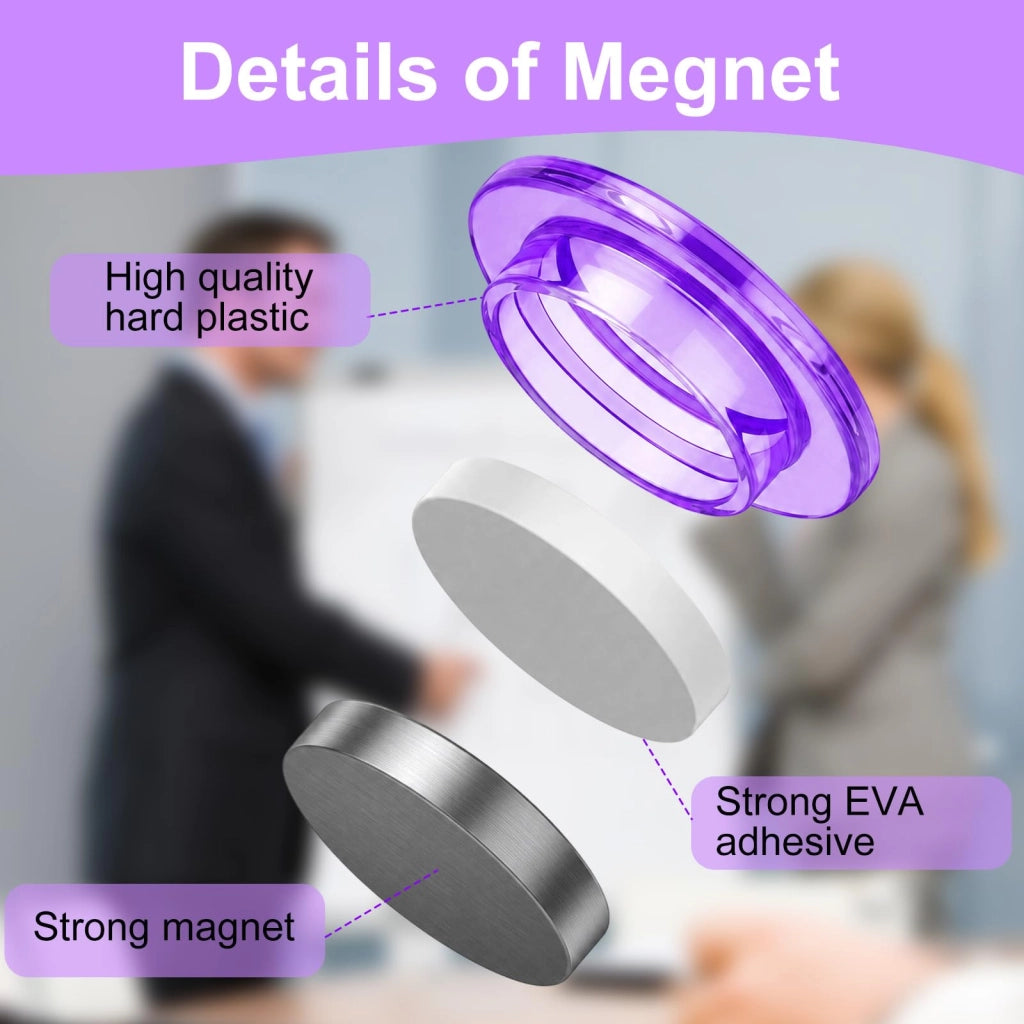 60 magneti rotondi, diametro 30 mm, colorati, adatti per frigoriferi e lavagne magnetiche