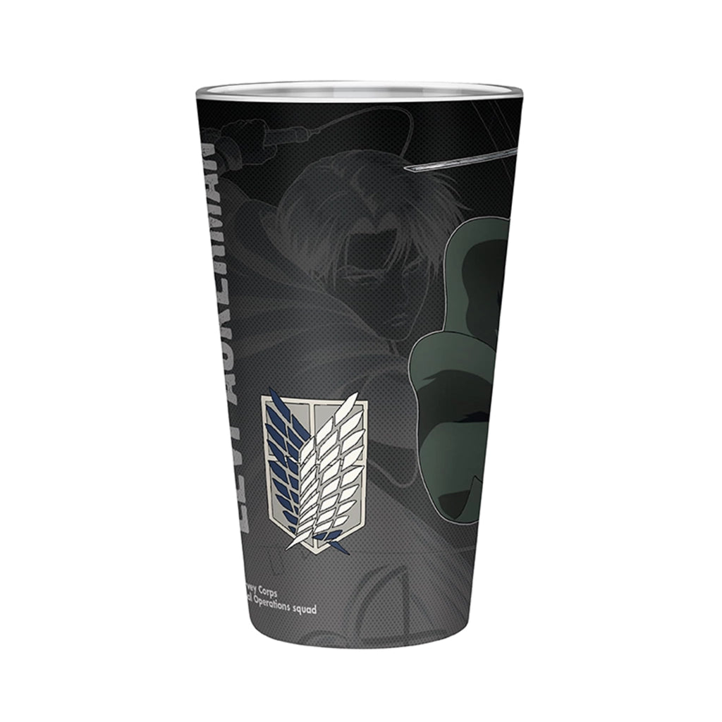 Bicchiere da 400 ml con motivo Levi S4 – Attack on Titan