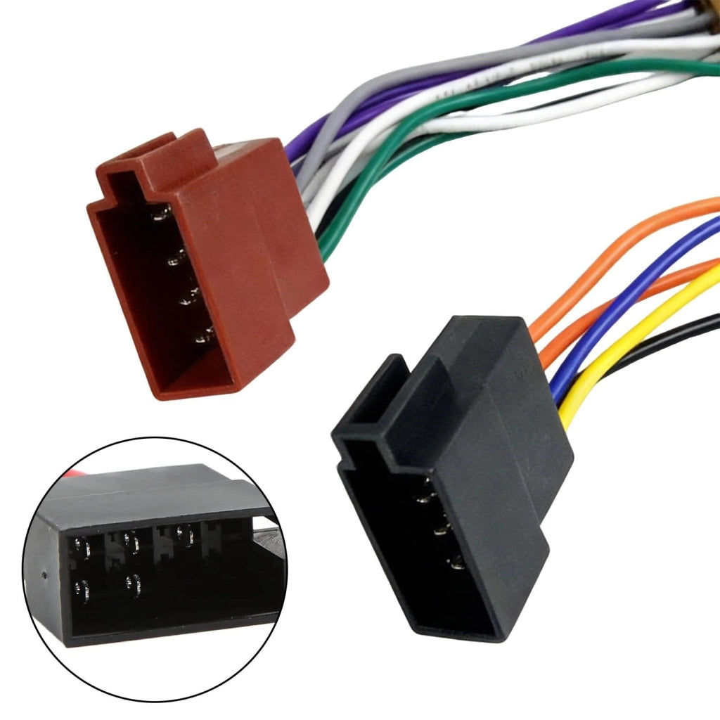 Adattatore per cablaggio autoradio ISO, 16 poli, spina a presa, per autoradio aftermarket