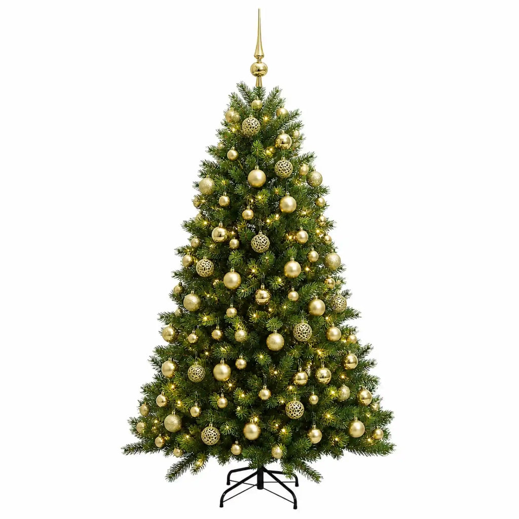 Albero di Natale Artificiale con Palline 240 cm 300 LED 3466576