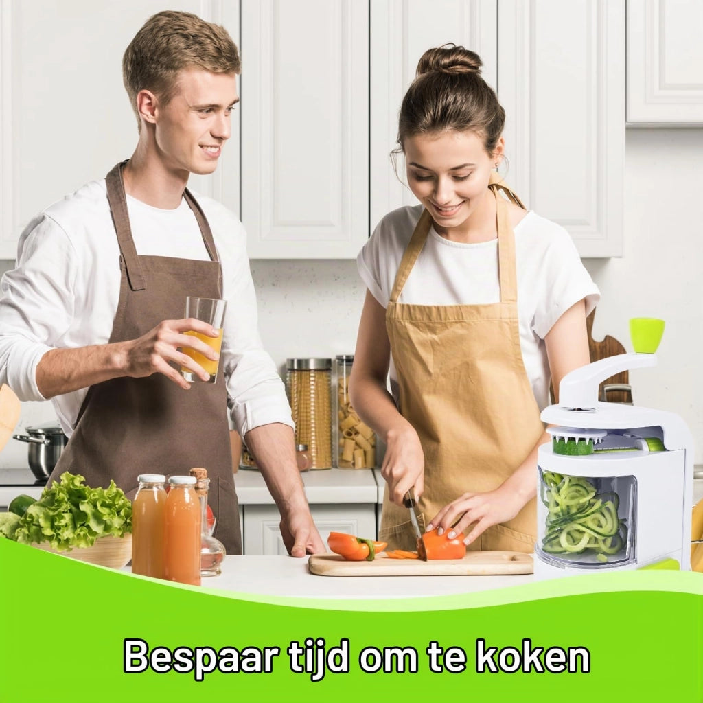 Spirale per verdure 4-in-1, senza BPA, con supporto