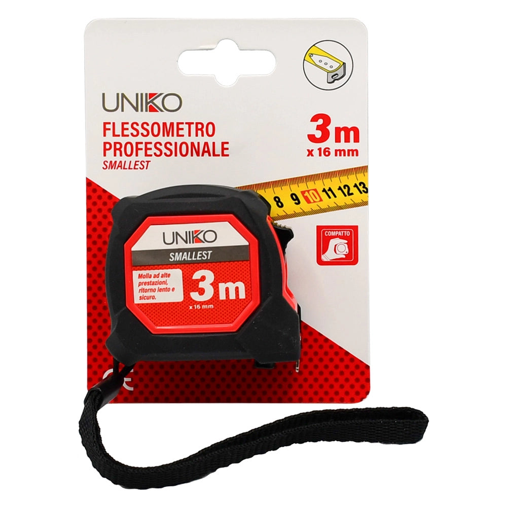 FLESSOMETRO PROFESSIONALE 'SMALLEST' mt.3 x 16 mm