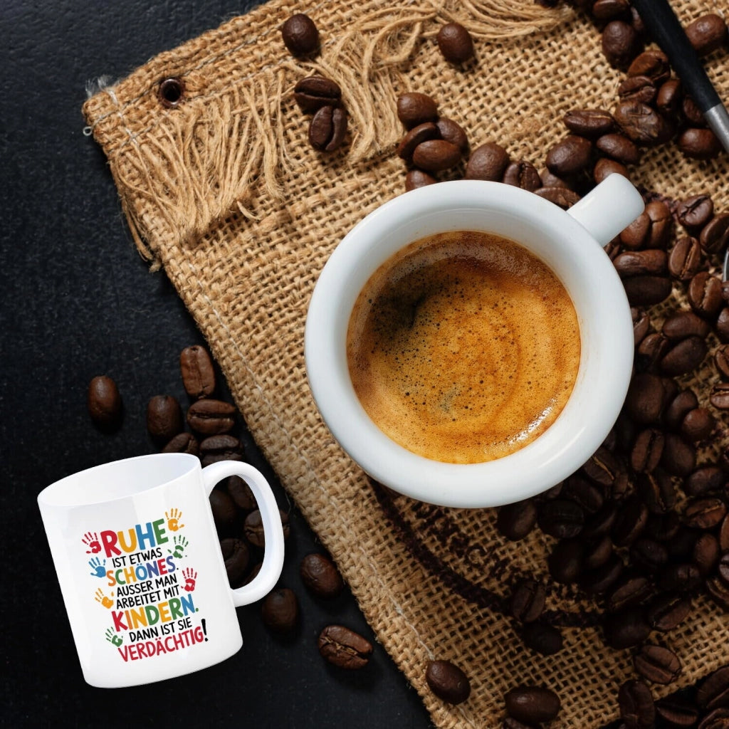 Tazza da caffè con scritta per insegnanti, 300 ml, in Vetroceramica