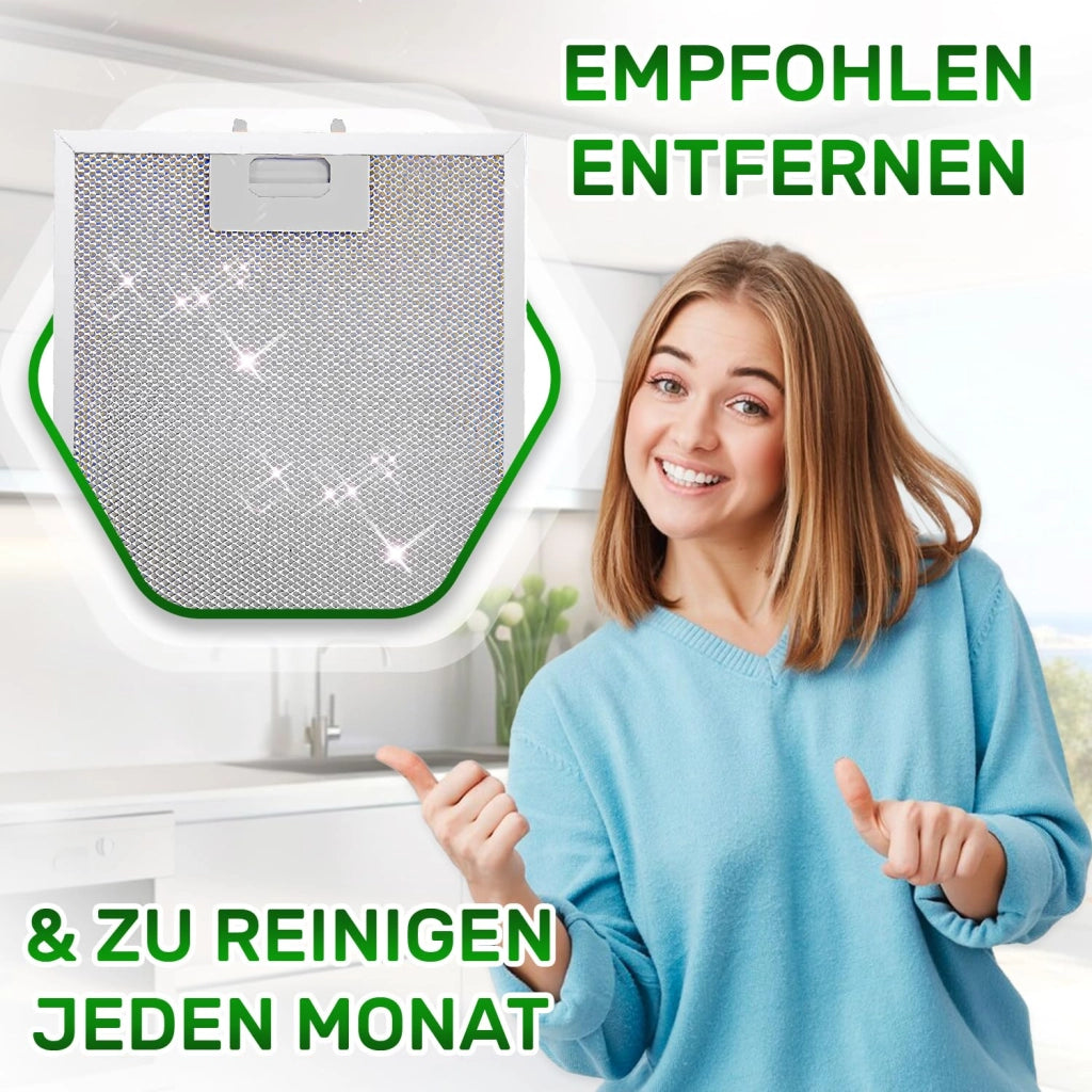 Set di 2 filtri antigrasso in alluminio, dimensioni 265x359x9 mm, per cappe aspiranti