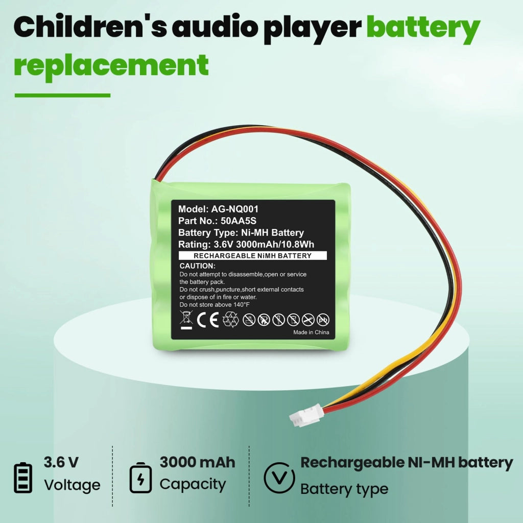 Batteria da 3000mAh per Toniebox, ricambio 50AA5S
