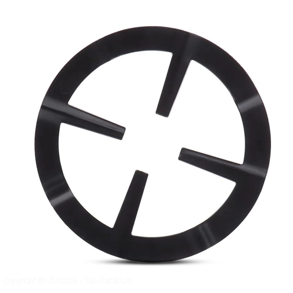 Anello adattatore in ghisa, nero, diametro 13,3 cm, per caffettiere Moka