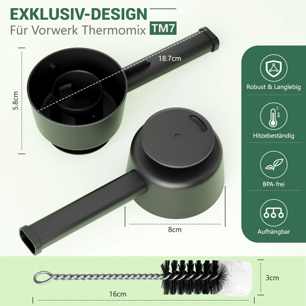 Scarico vapore per Thermomix TM7, colore nero, in plastica