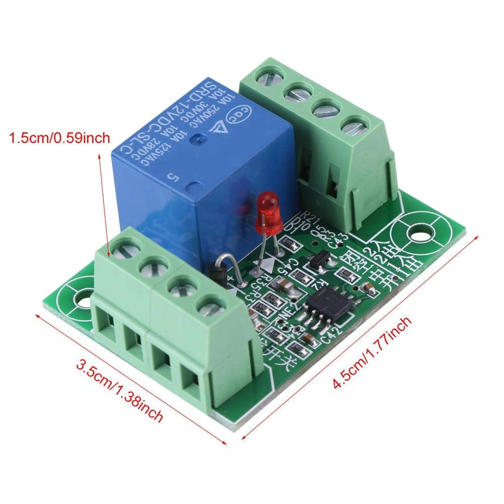 Modulo relè, monicanale, bistabile, 12 V DC, interruttore di comando