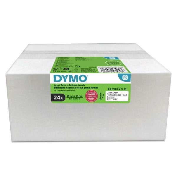 Cf24etichette dymo lw57x32mm bianco - 2223589