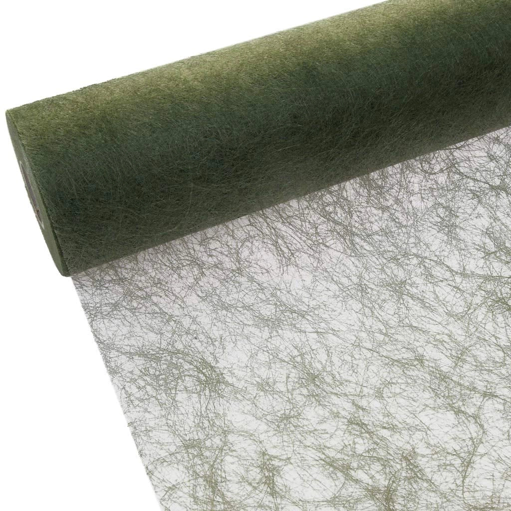 Nastro da tavolo color verde oliva, rotolo da 30 cm x 25 metri