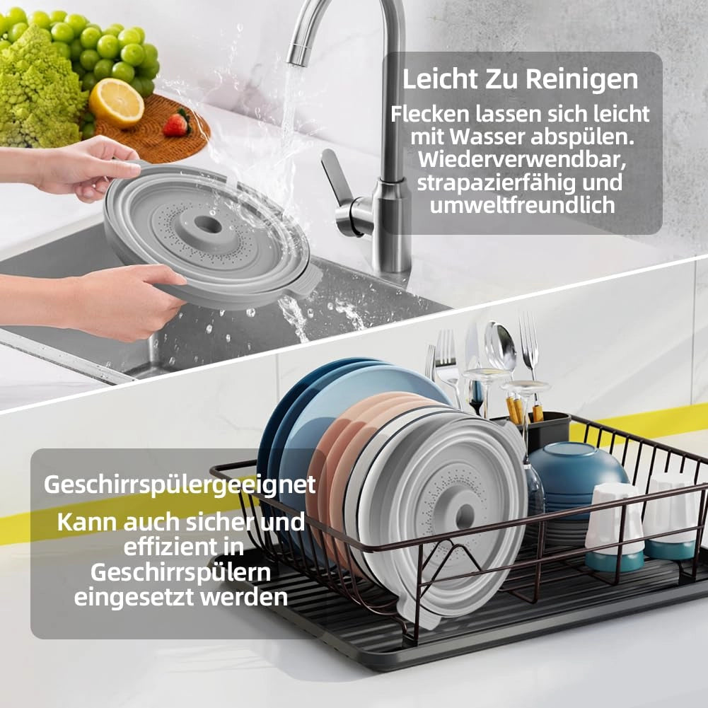 Copertura per microonde, 27 cm, pieghevole, priva di BPA, trasparente
