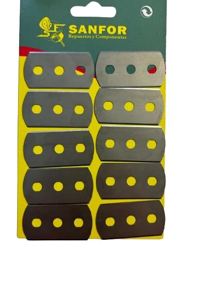 Lame di ricambio per pulitore per vetri, confezione da 5 pezzi, acciaio inossidabile, dimensioni 4x0,2x2,5 cm