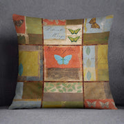 Cuscino, copricuscino 45x45 cm, multicolore, in cotone e poliestere