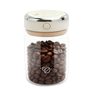 Contenitore per caffè sottovuoto, in vetro, da 1,1 litri, ermetico con valvola