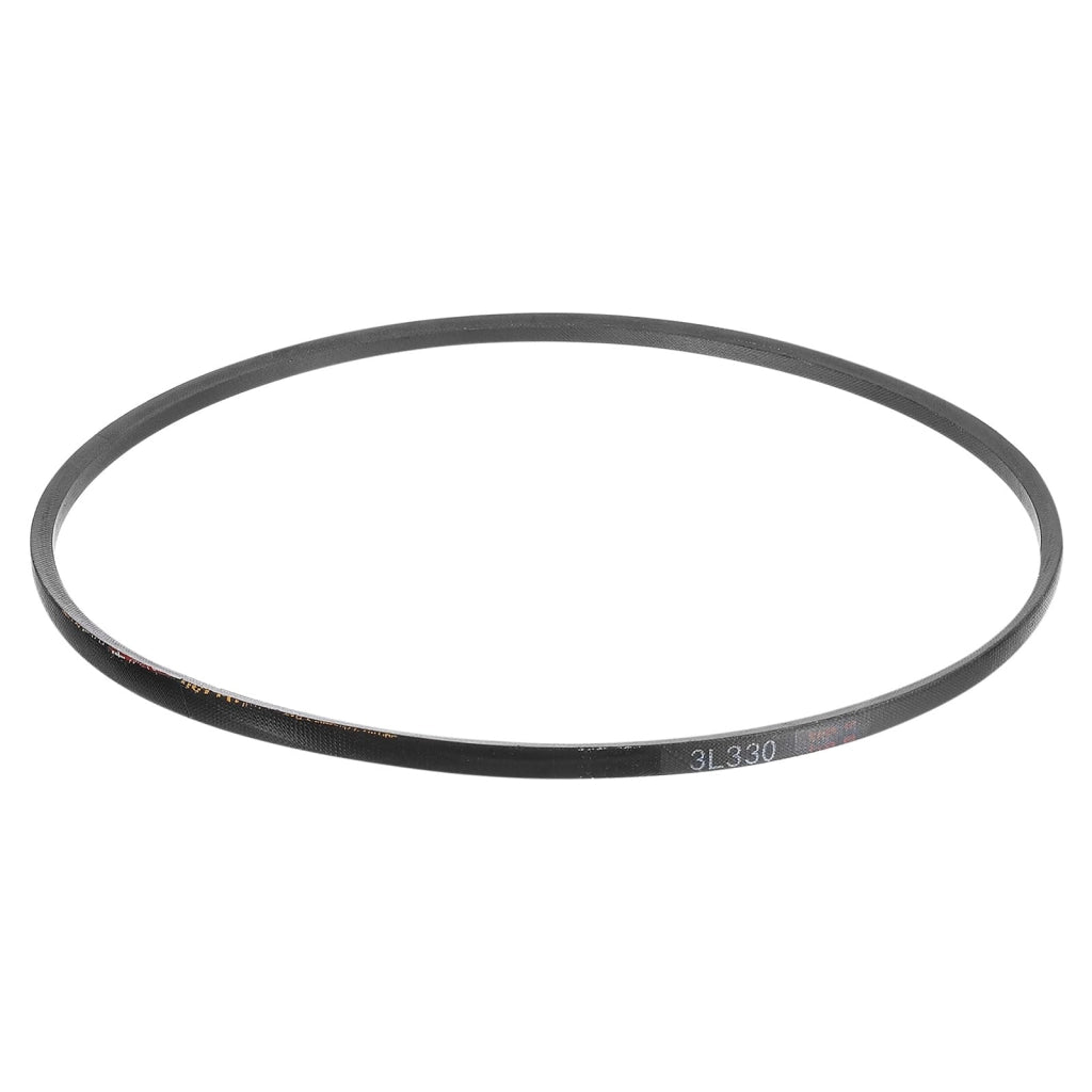 Cinghia trapezoidale 3L330, circonferenza esterna di 838 mm, larghezza di 3/8", in gomma