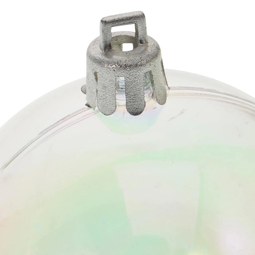 Palla di Natale, trasparente, arcobaleno, 6x6 cm, plastica, multicolore