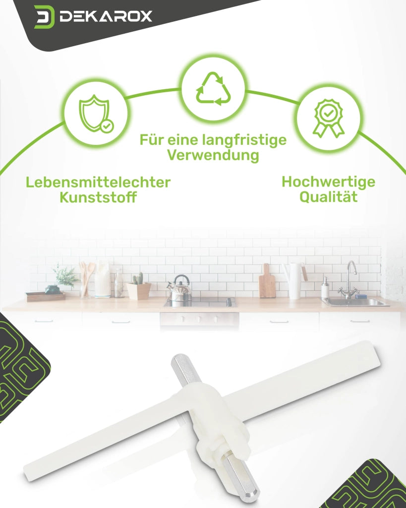 Lame di ricambio per robot da cucina, dimensioni 166x79x31 mm, in plastica, colore bianco