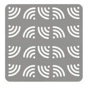 Tappetino lavello Wi-Fi grigio in PVC 32 × 32 cm