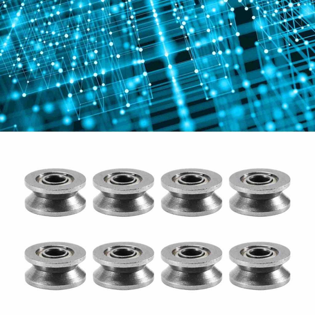 Cuscinetti a sfera V-Nut, modello V624ZZ, confezione da 10 pezzi, dimensioni 4x13x6 mm, acciaio