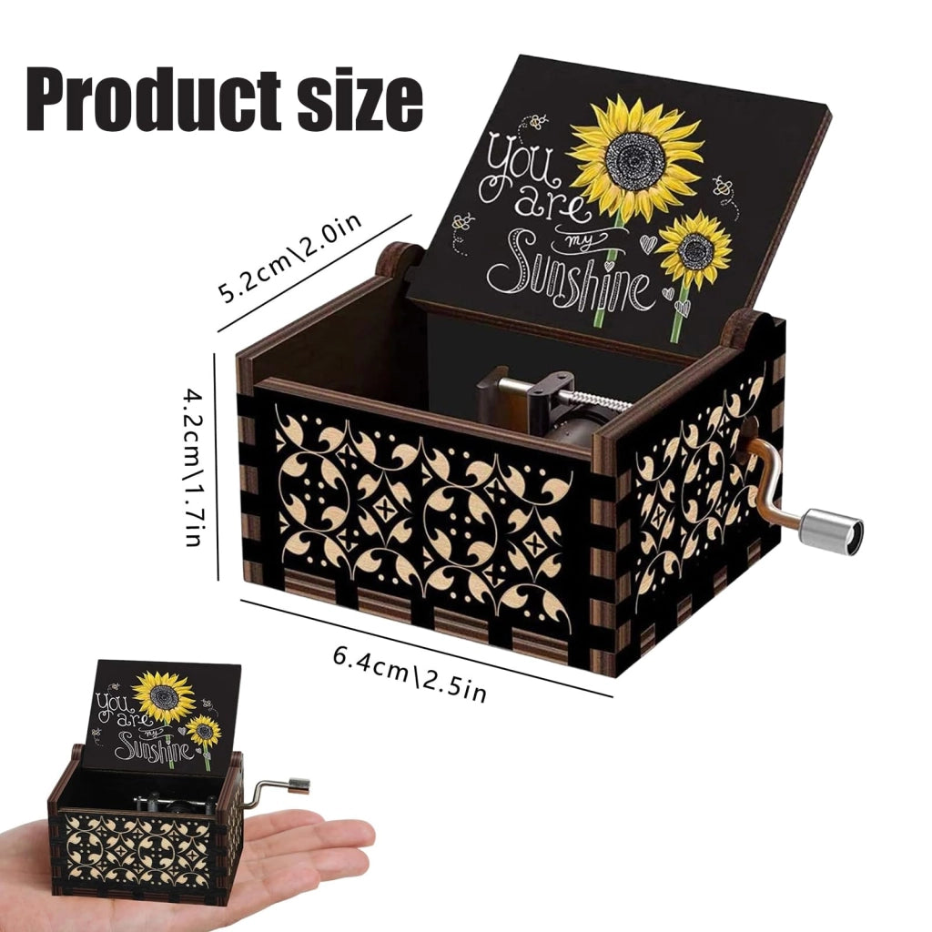 Scatola musicale "You Are My Sunshine", 1 pezzo, idea regalo
