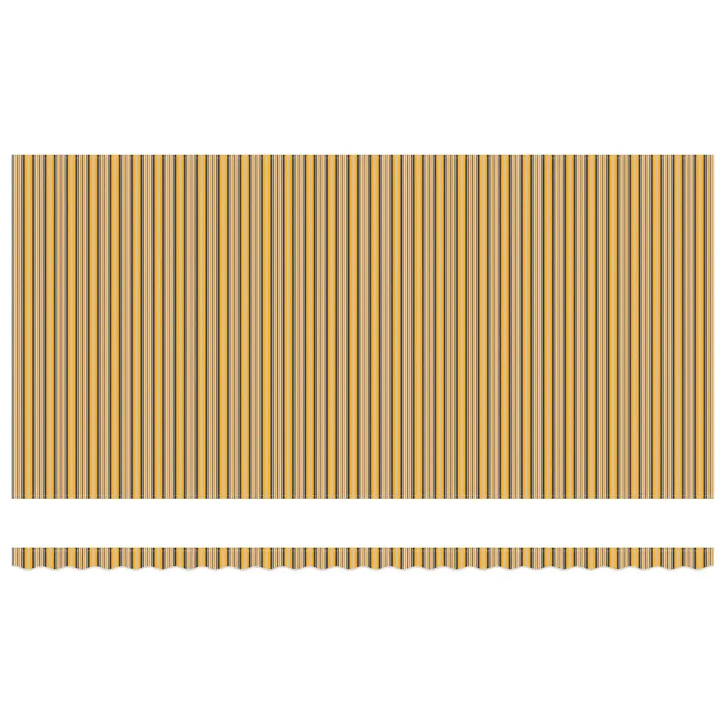 Tenda Elettrica 6 x 3,5 m Giallo, grigio e bianco a strisce 3331735