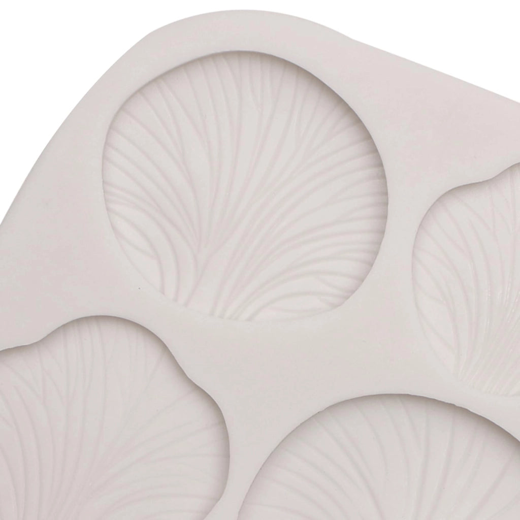 Stampo in silicone a forma di fungo e Ginkgo Biloba, confezione da 2 pezzi, dimensioni 20x11 cm