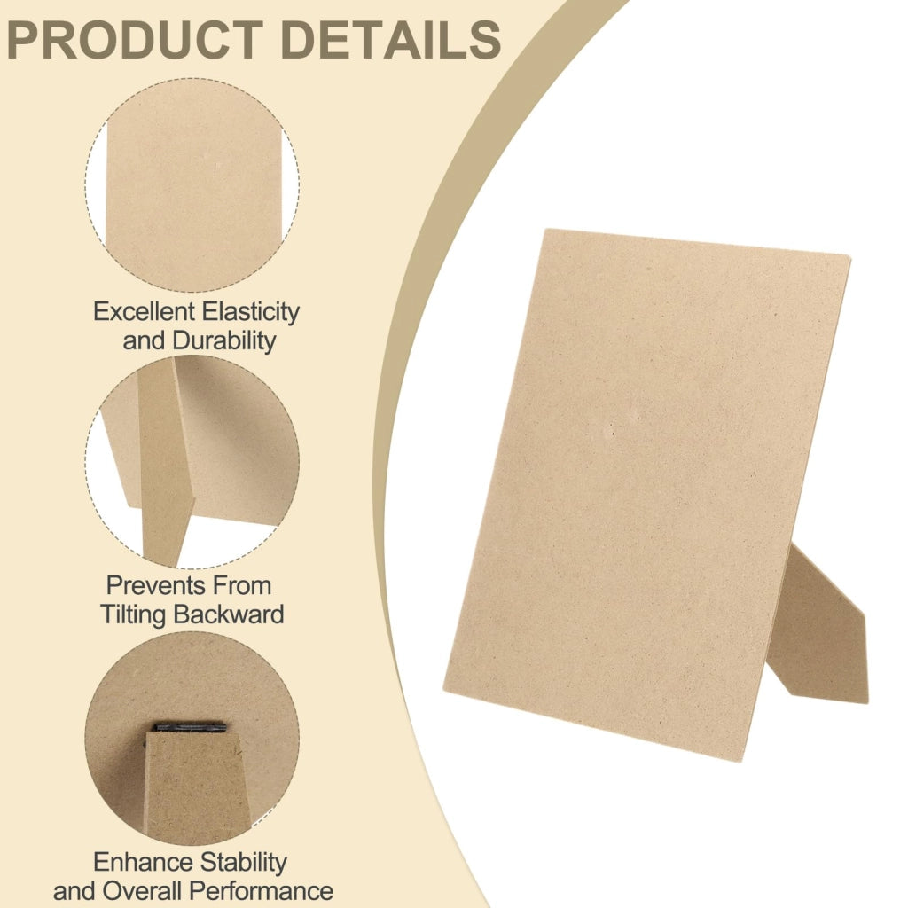 4 supporti per cornici, formato 20 x 25 cm, in legno di pioppo