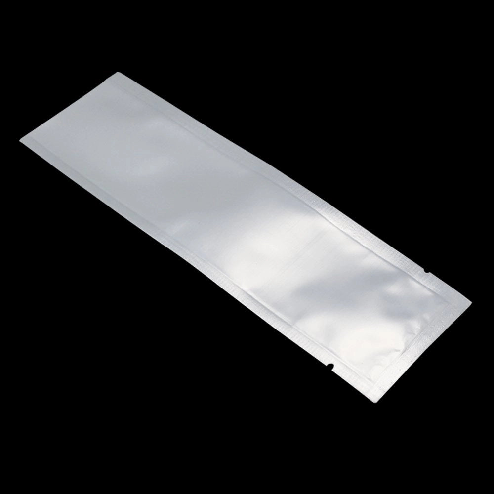 100 sacchetti sottovuoto in mylar, dimensioni 5,5 x 25 cm, spessore 0,12 mm