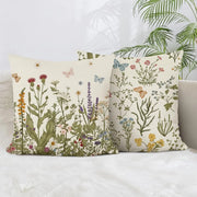 Set di 2 federe decorative a forma di fiori, 45x45 cm, per divano, ideali per la decorazione primaverile