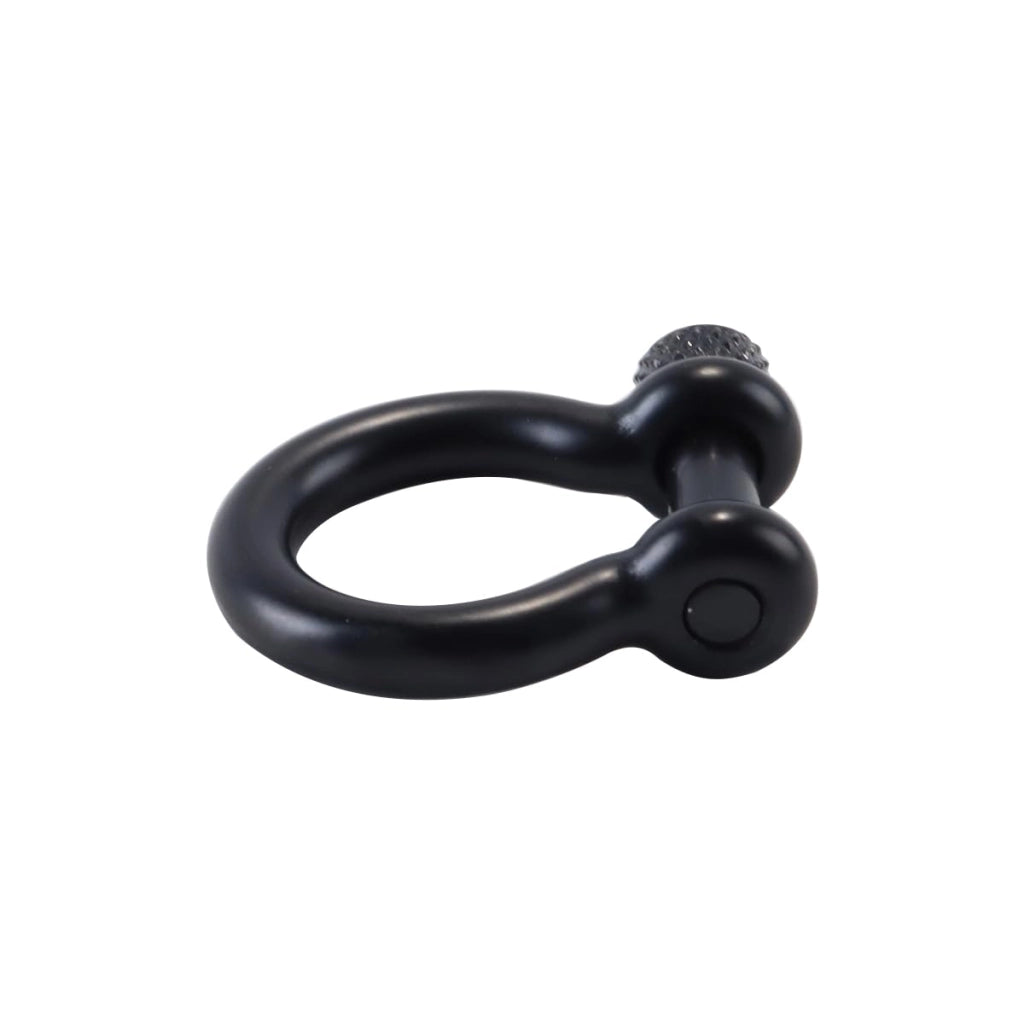 Set di 3 moschettoni in acciaio inossidabile, neri, con apertura di 11 mm