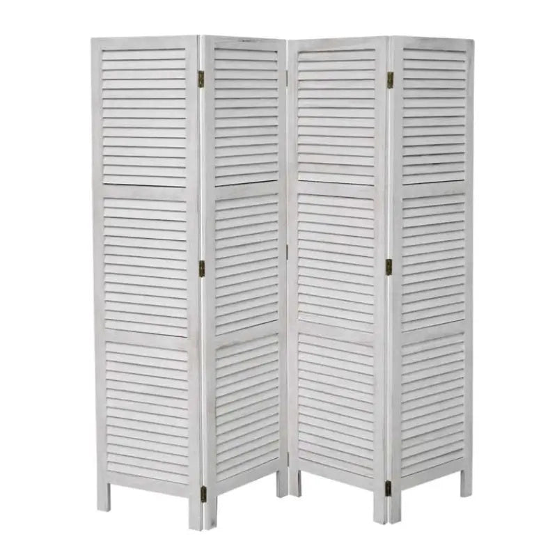 Separè 4 pannelli  cm42x170h bianco