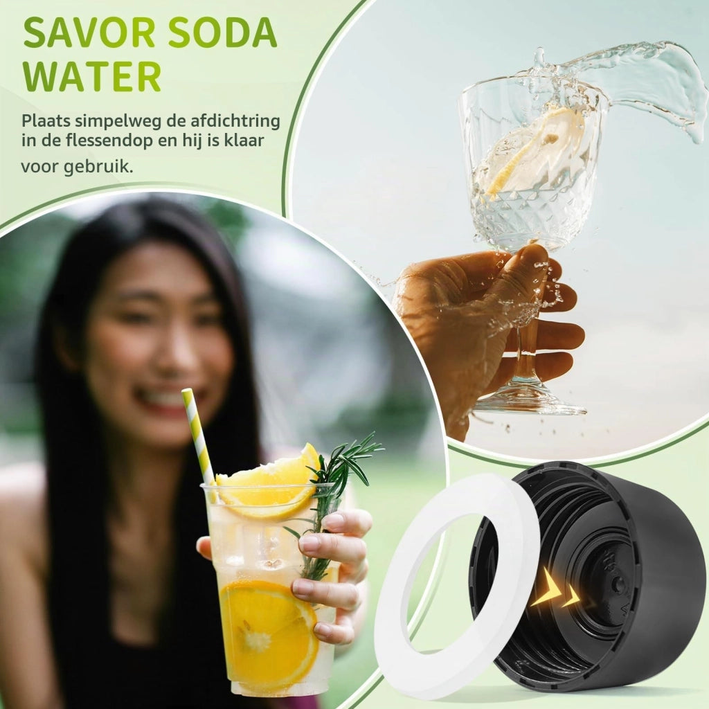 Set di guarnizioni O-ring per tappi SodaStream, 10 pezzi, in silicone