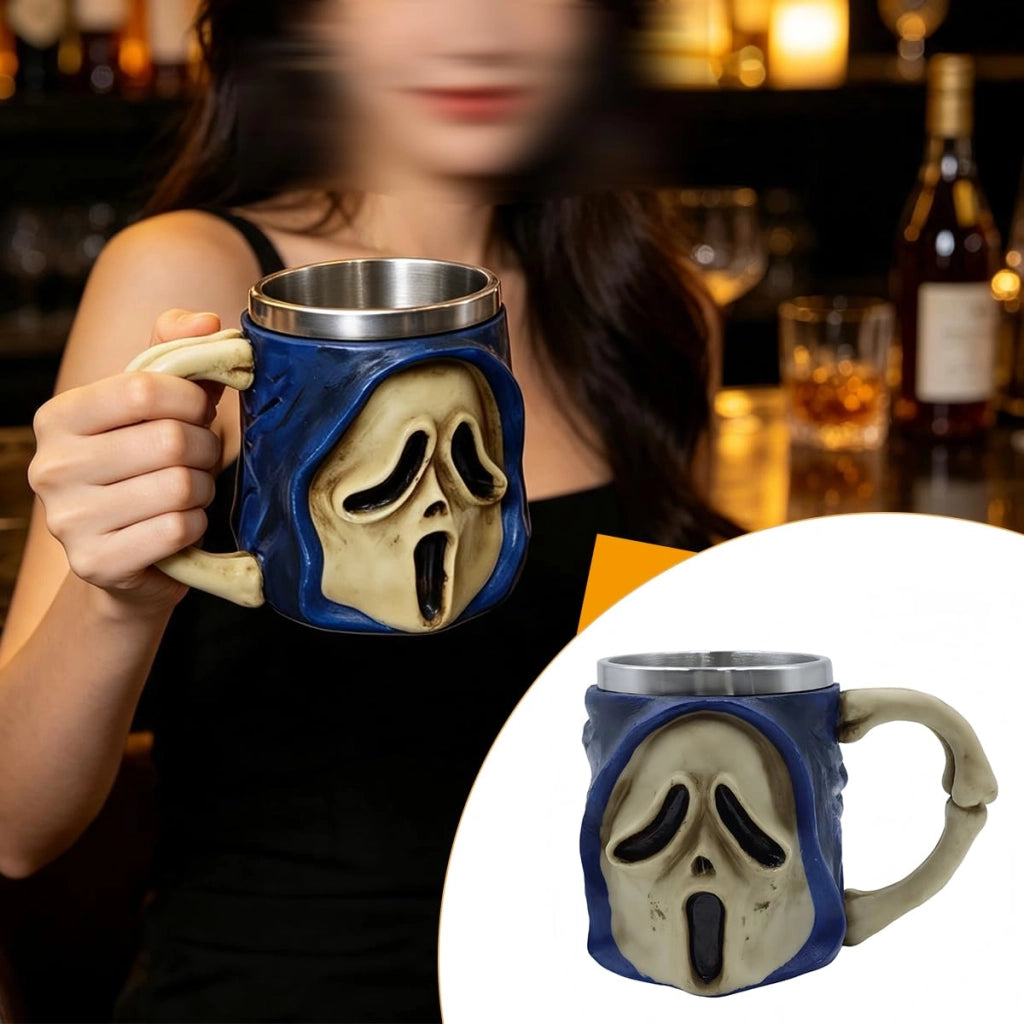 Tazza a tema Halloween con teschio, 12 once