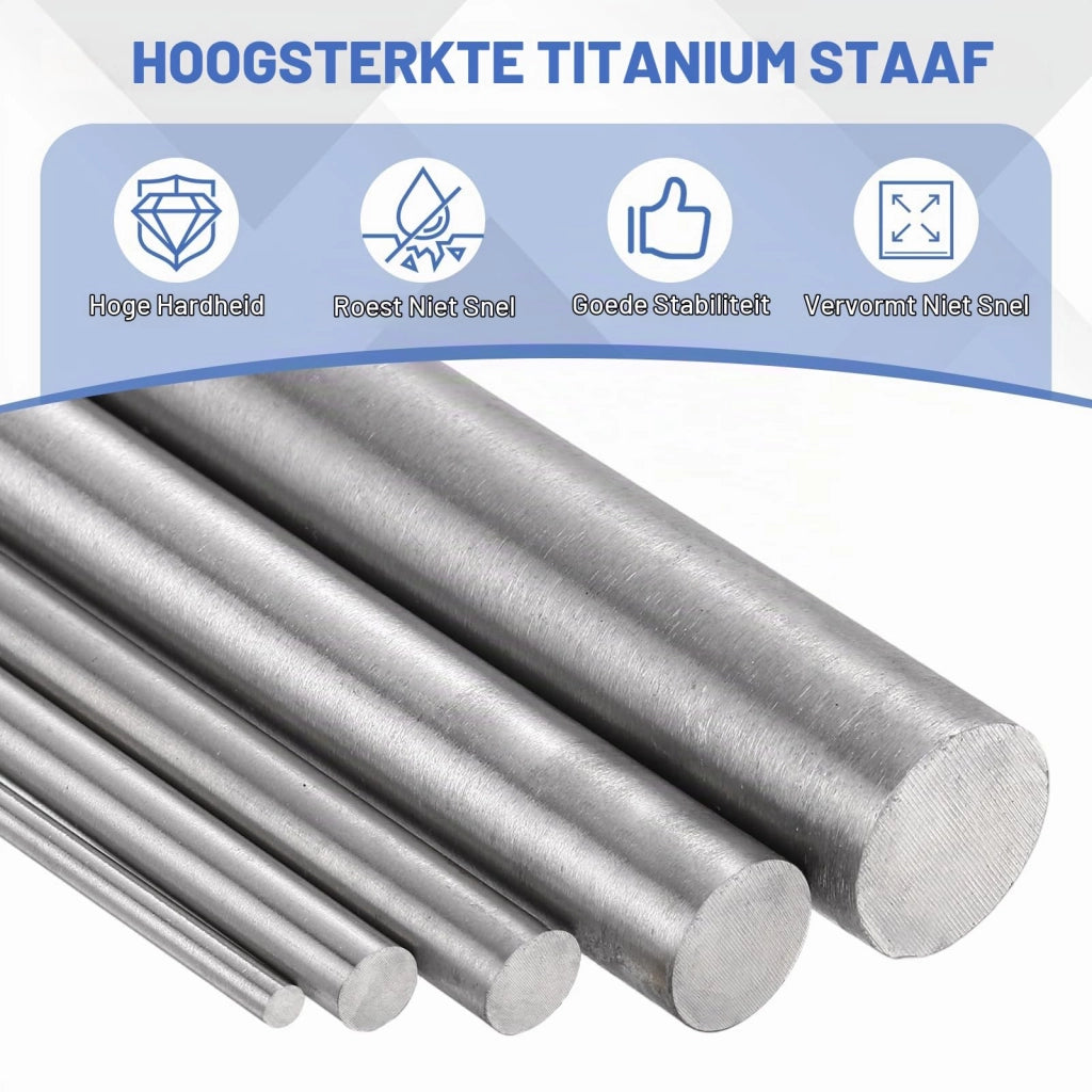 4 barre in titanio, diametro 1,5 mm, lunghezza 20,3 cm, materiale TC4, forma circolare
